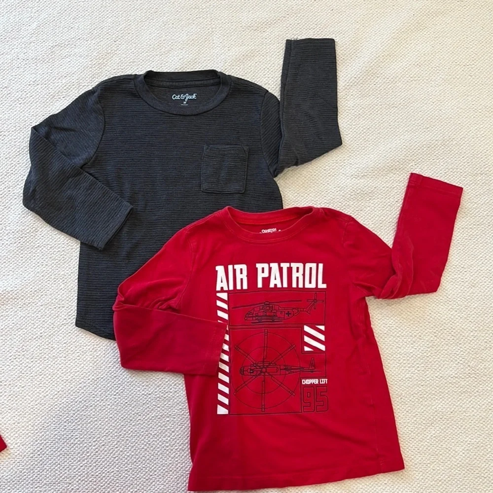 Oshkosh and Cat & Jack Long Sleeve T shirts Bundle